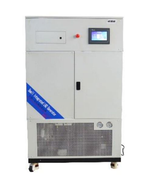 Small integrated liquid nitrogen machine for laboratory use