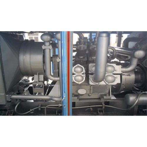High pressure diesel engine air compressor