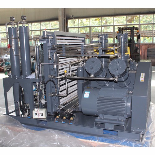 High pressure gas pipe testing oil free air compressor 30Mpa