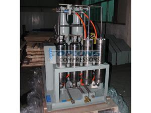 oil free high pressure recovery argon compressor in car