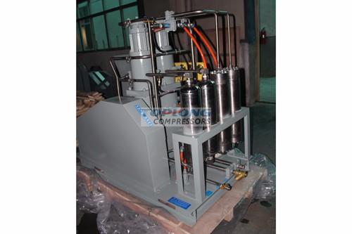 oil free high pressure recovery argon compressor in car